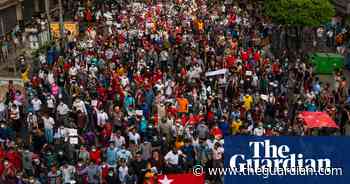 Myanmar: tens of thousands protest for second day despite internet blackout – video