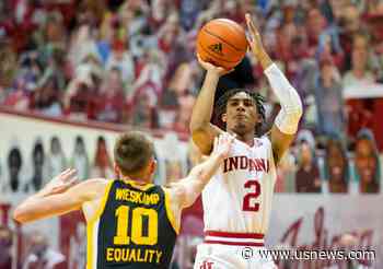 Franklin's Late Shot Sends Indiana Past No. 8 Iowa 67-65