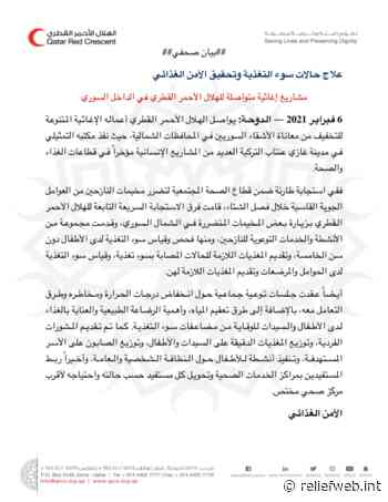QRCS supports public health, food security in northern Syria [EN/AR] - Syrian Arab Republic - ReliefWeb