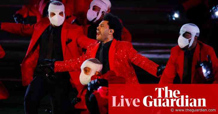 Super Bowl ads and half-time show: The Weeknd creates energy without a huge crowd – live