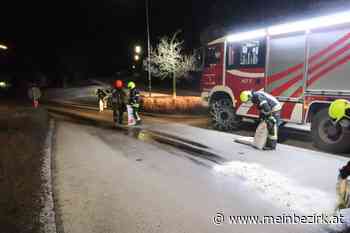 Zwei Feuerwehreinsätze: Ölspur und Wassergebrechen in Pottschach - meinbezirk.at