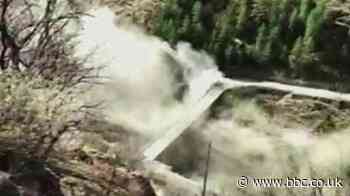 India floods: India dam swept away after glacier crashes into it