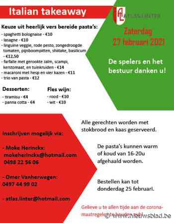 Voetbalclub Atlas Linter ‘gaat Italiaans’, niet sportief, maar culinair