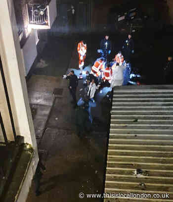 Image shows horrific aftermath of Croydon stabbing