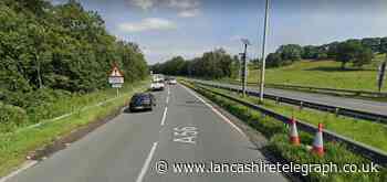 One lane of A56 is shut due to broken down van in Accrington