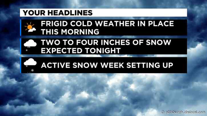 Pittsburgh Winter Weather: Cold Temperatures, 2-4″ Of Snow Possible