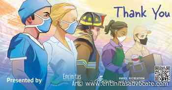 Encinitas Friends of the Arts creates thank you banners for frontline workers - Encinitas Advocate