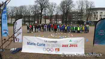 Arras : les élèves du collège Marie-Curie ont parcouru 2 024 kilomètres en référence aux futurs Jeux - La Voix du Nord