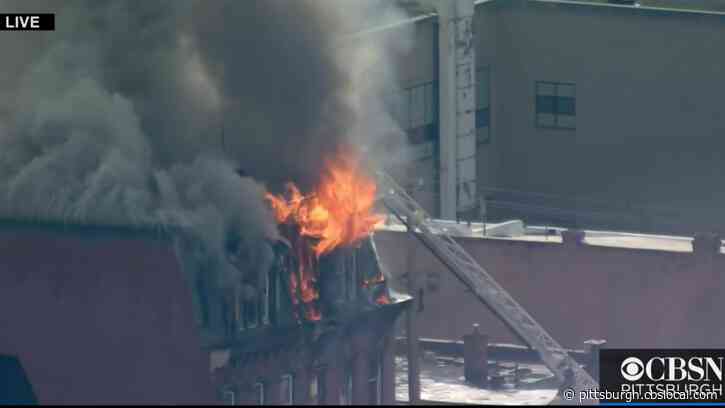 South Side Building Partially Collapses During 4-Alarm Fire On East Carson Street