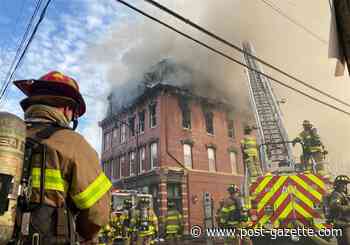 Half of historic South Side structure collapses during fire