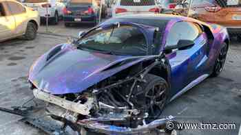 NFL Star Josh Jacobs Crash Photos Show $160K Supercar Mangled After Vegas Accident