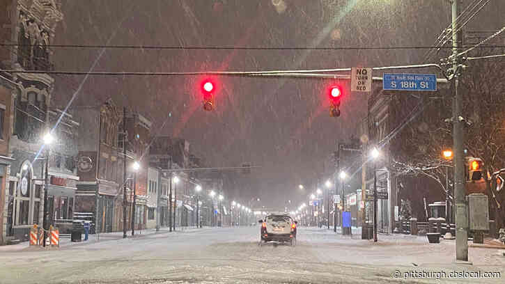 Heavy Snowfall Making For Messy Road Conditions Across Pittsburgh Area