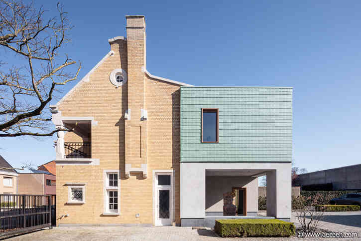 Declerck-Daels Architecten clads multi-use office in patinated copper