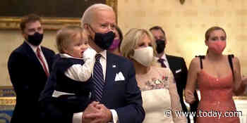 There's a crib in the White House for the Bidens' 10-month-old grandson