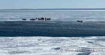 Ice anglers stranded, rescued on Lake Superior near Duluth