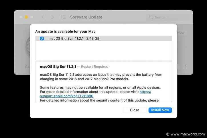 macOS Big Sur 11.2.1 update is now available