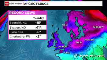 The coldest weather in a decade arrives in western Europe
