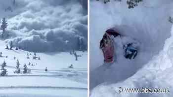Amazing escape as Utah avalanche buries snowmobilers