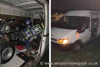 Two arrested after police pursuit from Blackburn to Merseyside for suspected burglary