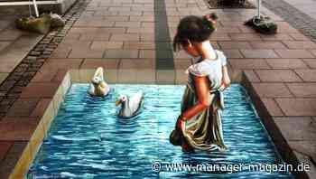 Carlos Alberto erobert mit seiner scheinbar dreidimensionalen Straßenkunst die Welt