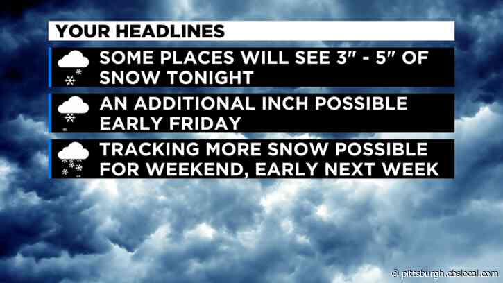 Pittsburgh Weather: Snow Continues Into Next Week