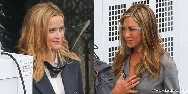 Jennifer Aniston & Reese Witherspoon Get Back To Work on 'The Morning Show' in LA