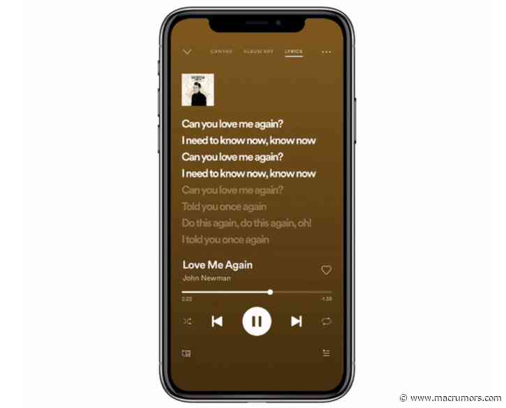 Spotify Testing Live Lyrics Feature in the United States