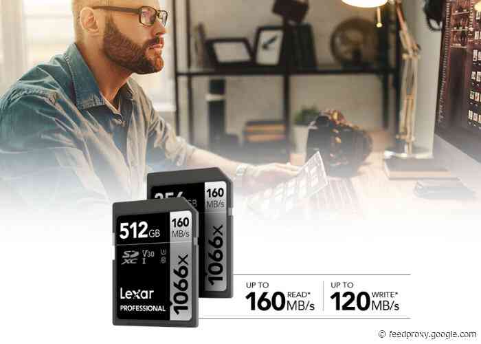 Lexar Professional 1066x SDXC UHS-I Card SILVER Series designed for harsh environments