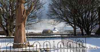 In pictures: Holy Island blanketed in snow from the second Beast from the East