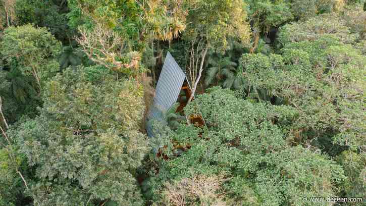 Atelier Marko Brajovic builds cabin on stilts deep within a Brazilian forest