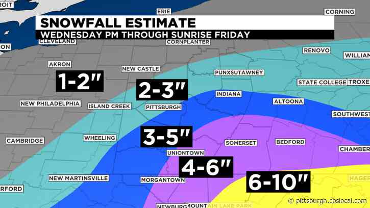 Pittsburgh Weather: Round 2 Prompts Winter Weather Advisory For Parts Of Area, Plenty More Snow To Come