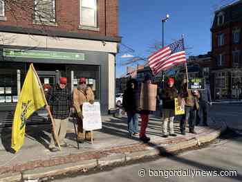 Belfast police cite 2 for disorderly conduct after anti-mask protest escalates - Bangor Daily News