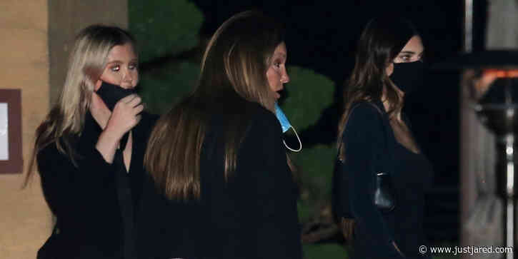 Kendall Jenner Hugs Dad Caitlyn Jenner After Dinner Out Together