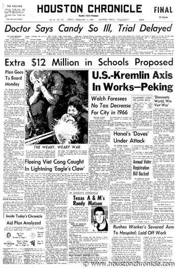 Houston Chronicle Page One: Feb. 11, 1966 - Houston Chronicle