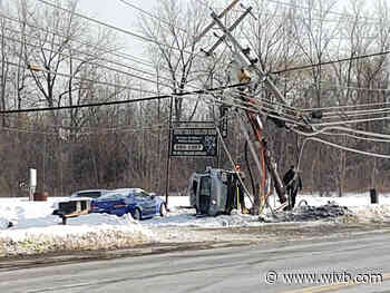 SUV cracks pole in half, shutting down portion of Walden Avenue