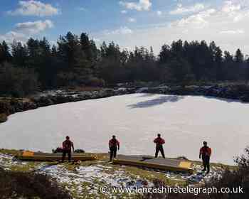 Fire crews complete training after icy reservoir rescue call