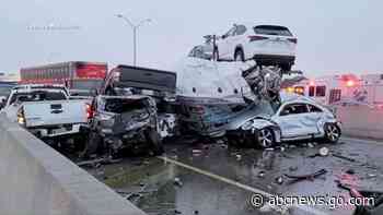 At least 6 dead in massive crash involving over 100 cars
