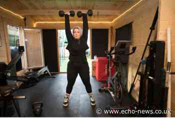 Leigh fitness instructor coaching people in garden shed | Echo - Echo