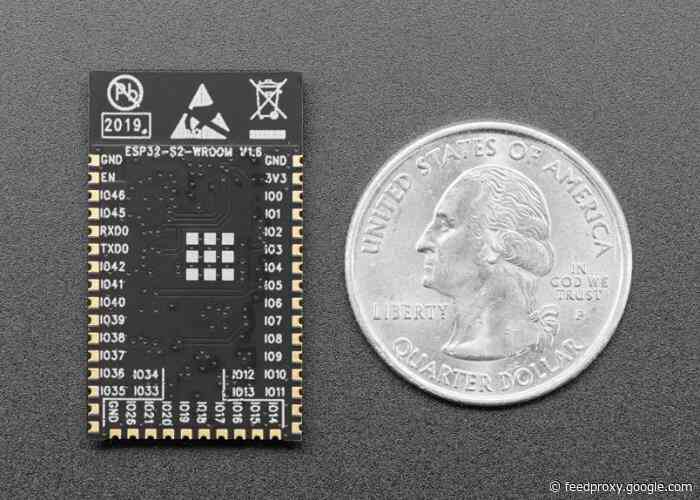 Adafruit ESP32-S2 WROOM Module with PCB Antenna now available