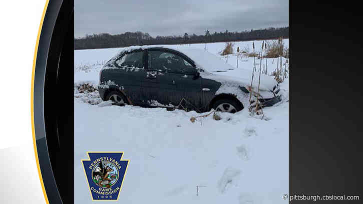 Pa. Game Wardens Help Rescue Hypothermic Man After Car Gets Stuck On Icy Lake