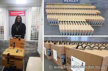 Laptops donated to Battersea schools for lockdown learning