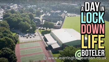 Video shows the new normal of lockdown life in a Warrington high school