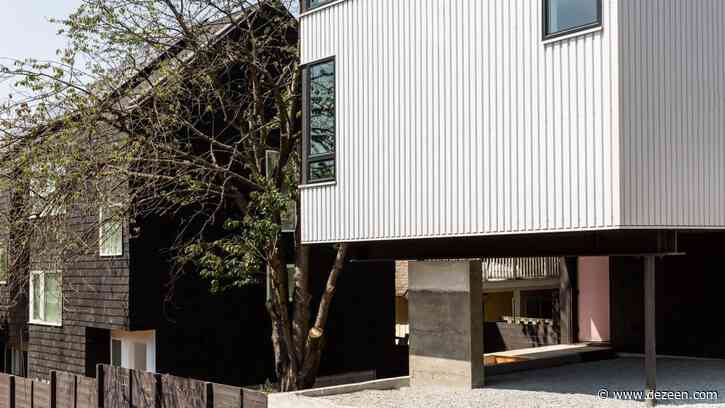 The Lookout by Hybrid raised on stilts over a Seattle alleyway 