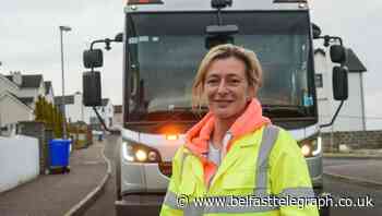 Amy rubbishes the idea that driving a bin lorry's for men