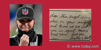 Why NFL referee Sarah Thomas wore an angel over her heart at the Super Bowl