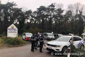 Politie controleert lockdown in Fauwater (Kasterlee) - Het Nieuwsblad