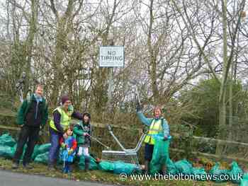 Litter pickers gather from across Bolton to clean up Seven Acres