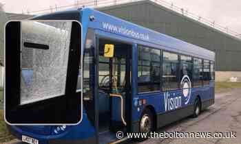 'Idiotic' yobs throw bricks at bus' emergency door on Ainsworth Lane, Tonge Moor