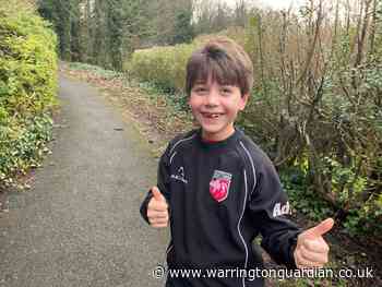 Stretton schoolboy braves all weather for marathon mission