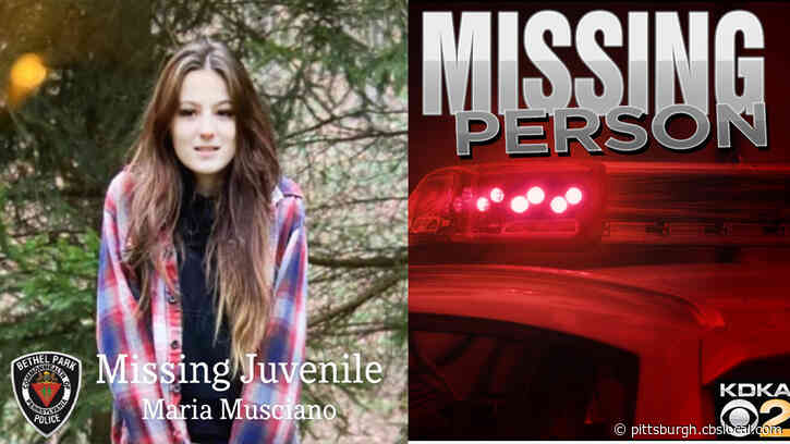 Bethel Park Police Seek Help Locating Missing 16-Year-Old Maria Musciano